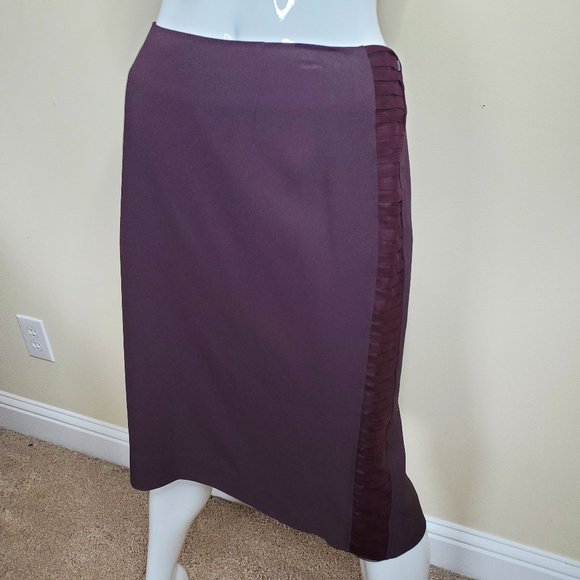 The Limited Women's Browne/Purple High Waist Pencil Skirt SZ 12 - Picture 3 of 8